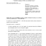 Risposta della RAS alla richiesta di chiarimenti